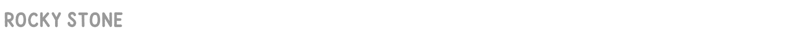Rocky Stone font preview